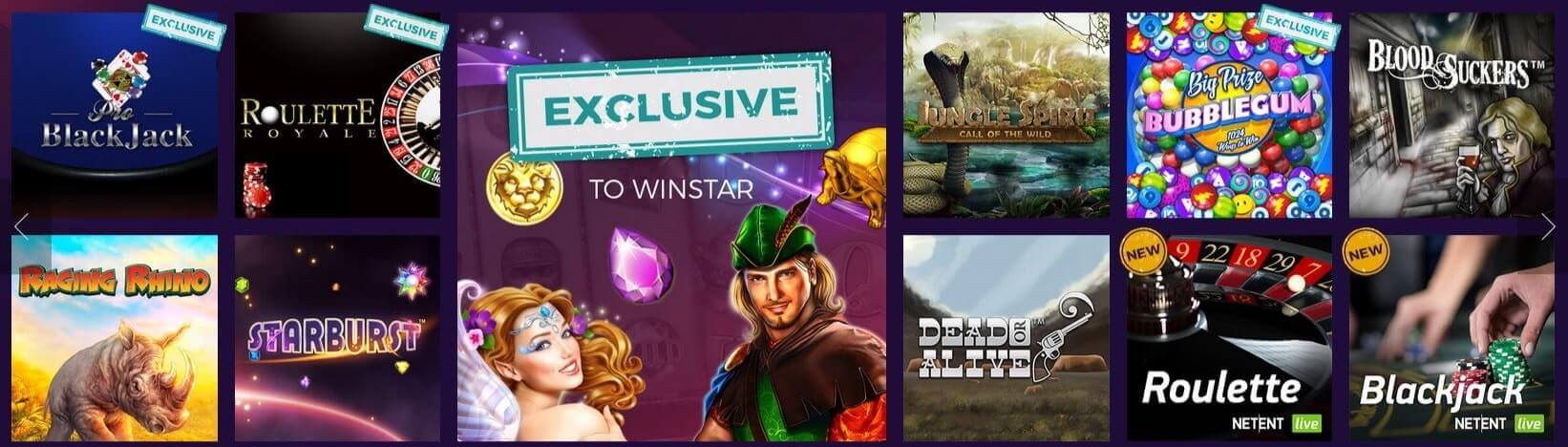 Winstar Casino Games