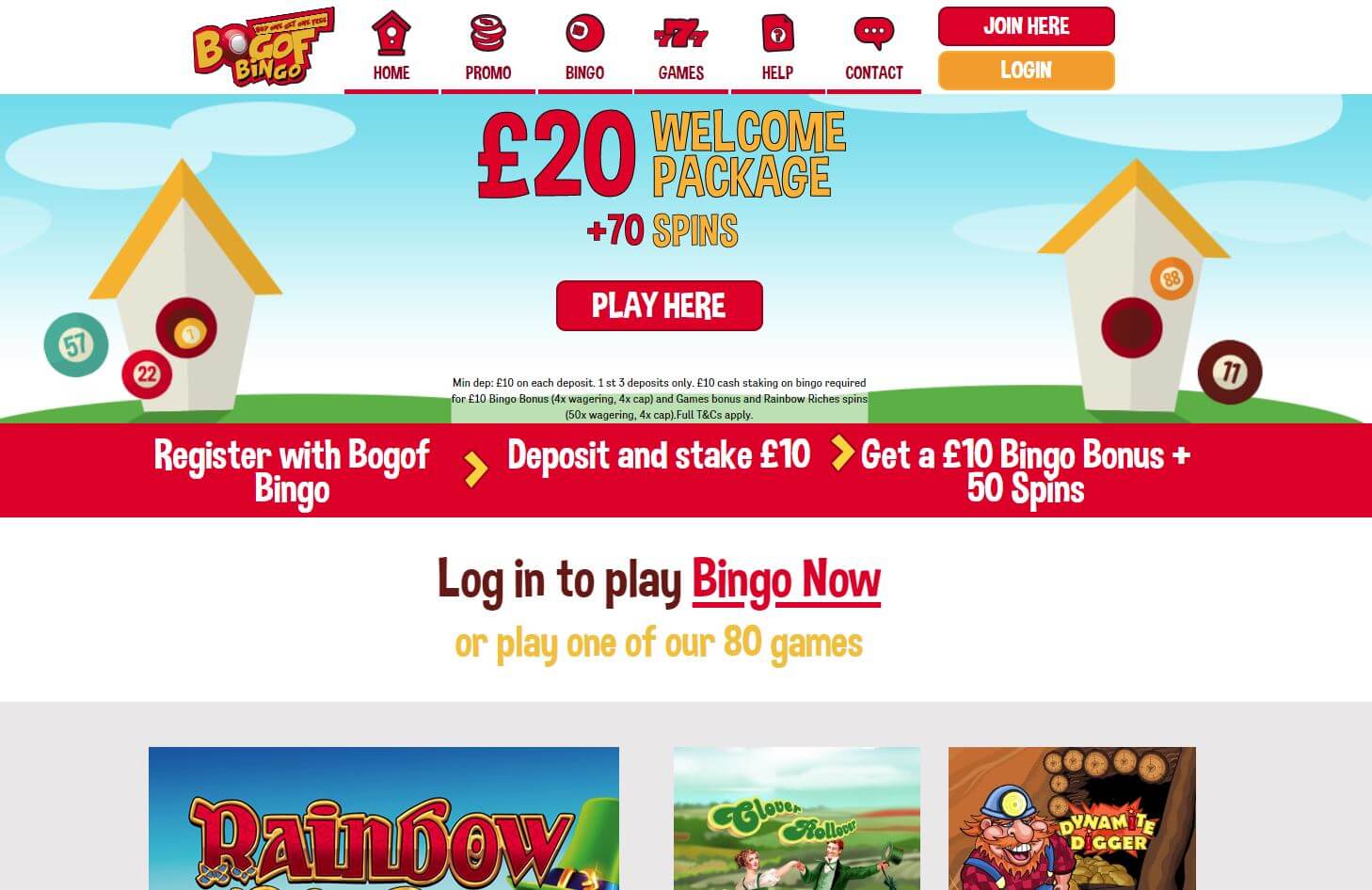 bogof bingo homepage