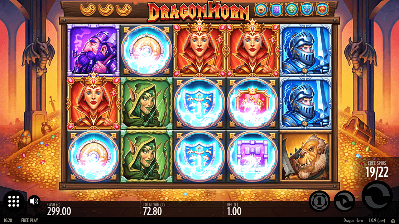 Dragon Horn slot bonus round