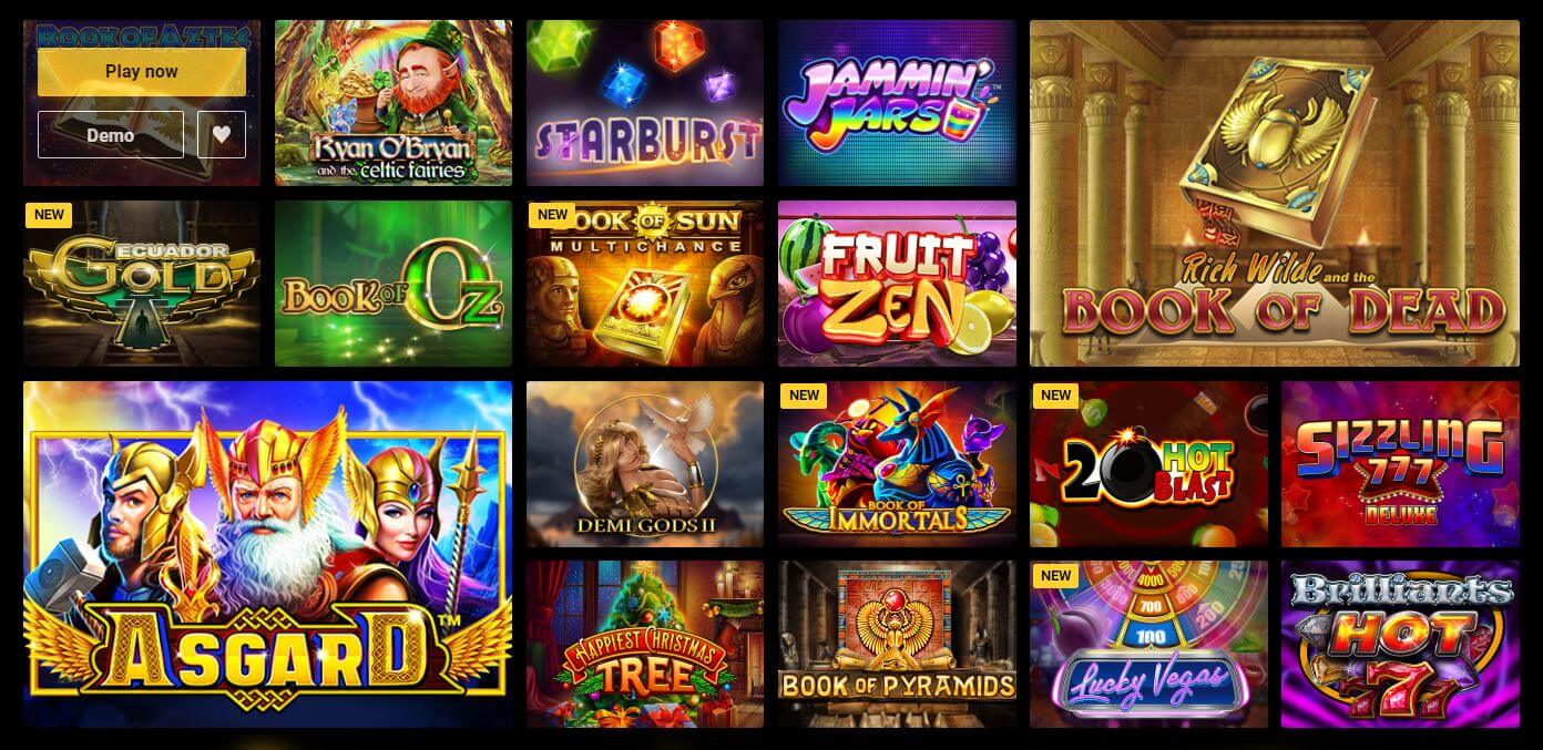 Zet Casino games