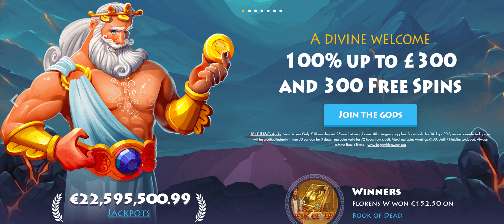 Casino Gods Bonus Code